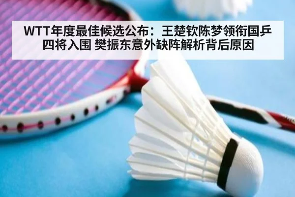 WTT年度最佳候选公布:王楚钦陈梦领衔国乒四将入围 樊振东意外缺阵解析背后原因
